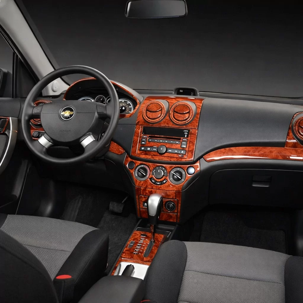 Chevrolet Aveo 02.2006 Mascherine sagomate per rivestimento cruscotti 21-Decori Chevrolet Aveo 02.2006 Mascherine sagomate per rivestimento cruscotti 21-Decori