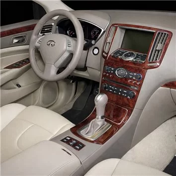 Infiniti G37 2007-2009 Full Set, Automatic Gear, Without NAVI Mascherine sagomate per rivestimento cruscotti 