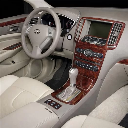 Infiniti G37 2007-2009 Full Set, Automatic Gear, Without NAVI Mascherine sagomate per rivestimento cruscotti Infiniti G37 2007-2009 Full Set, Automatic Gear, Without NAVI Mascherine sagomate per rivestimento cruscotti