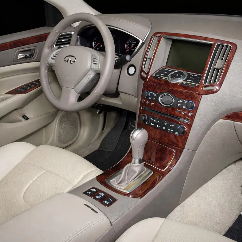 Infiniti G37 2007-2009 Full Set, Manual Gear Box, Without NAVI Mascherine sagomate per rivestimento cruscotti 