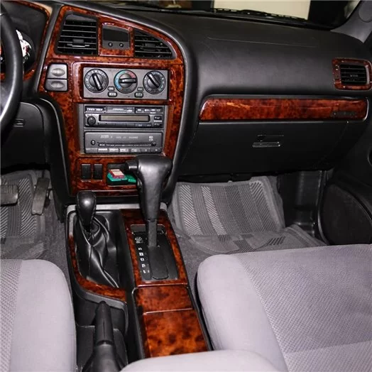 Nissan Pathfinder 1996-1999 Automatic Gearbox, Without Message Center, 4WD, 15 Parts Mascherine sagomate per rivestimento crusco Nissan Pathfinder 1996-1999 Automatic Gearbox, Without Message Center, 4WD, 15 Parts Mascherine sagomate per rivestimento crusco