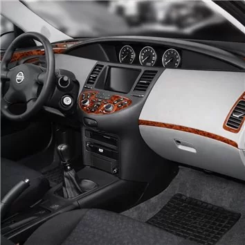 Nissan Primera 06.02-06.06 Mascherine sagomate per rivestimento cruscotti 12-Decori