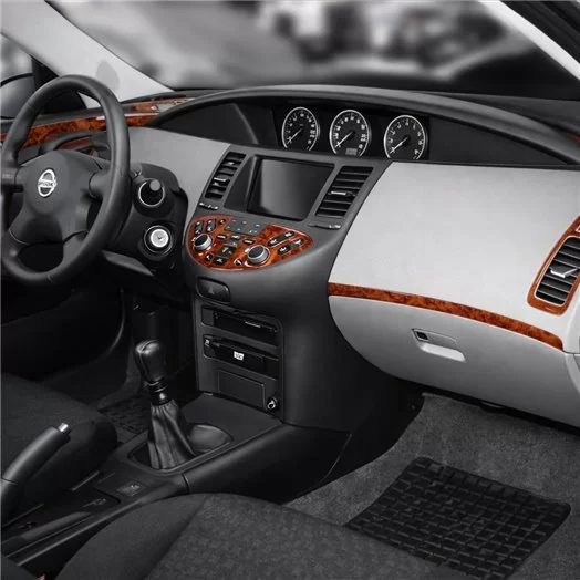 Nissan Primera 06.02-06.06 Mascherine sagomate per rivestimento cruscotti 12-Decori Nissan Primera 06.02-06.06 Mascherine sagomate per rivestimento cruscotti 12-Decori