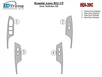 Hyundai Azera 2012-UP Window control Cruscotto BD Rivestimenti interni
