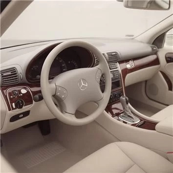 Mercedes Benz C Class 2001-2004 2 Doors, OEM Compliance, W/O Power Seats Mascherine sagomate per rivestimento cruscotti 