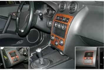 Hyundai Coupe 02.05 - 12.08 Kit Rivestimento Cruscotto all'interno del veicolo Cruscotti personalizzati 5-Decori