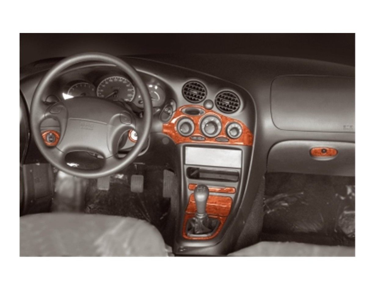 Hyundai Coupe 08.96 - 12.04 Kit Rivestimento Cruscotto all'interno del veicolo Cruscotti personalizzati 8-Decori