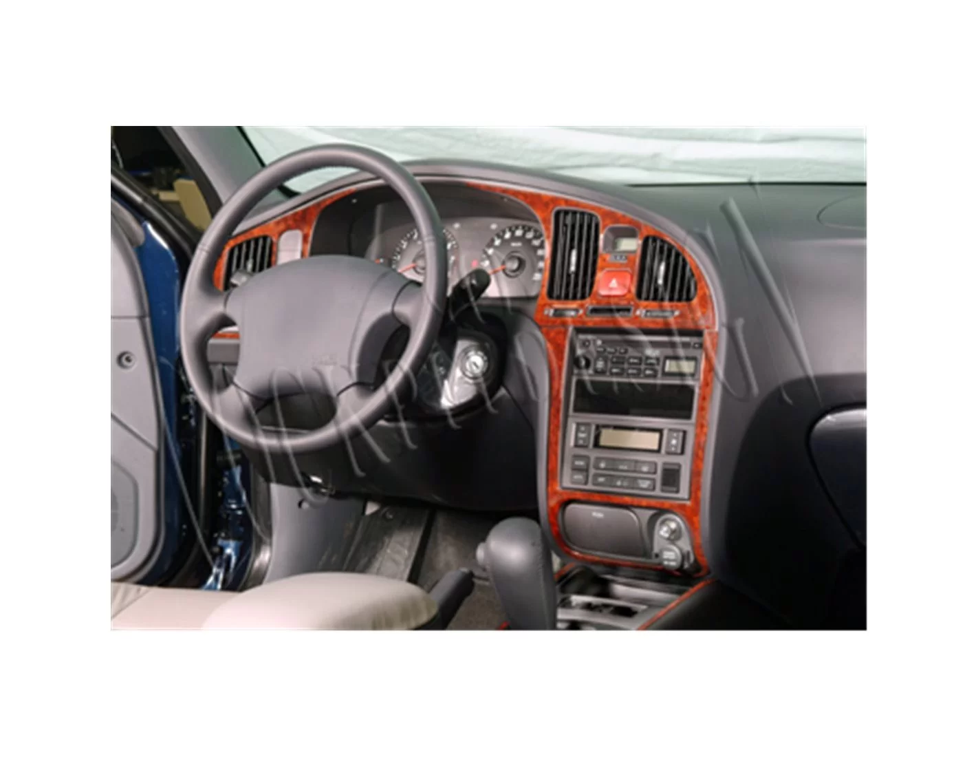 Hyundai Elantra 01.04 - 01.07 Kit Rivestimento Cruscotto all'interno del veicolo Cruscotti personalizzati 10-Decori
