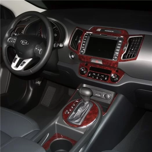 KIA Sportage 2011-UP Full Set, With NAVI system Mascherine sagomate per rivestimento cruscotti KIA Sportage 2011-UP Full Set, With NAVI system Mascherine sagomate per rivestimento cruscotti