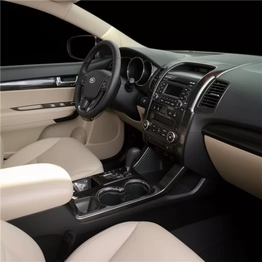 KIA Sorento 2011-UP Full Set, With NAVI system Mascherine sagomate per rivestimento cruscotti 