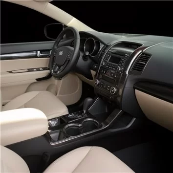 KIA Sorento 2011-UP Full Set, Aircondition, With UVO Radio Mascherine sagomate per rivestimento cruscotti 