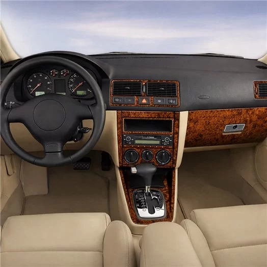 Volkswagen Golf 1999-2004 4 Doors, Manual Gear Box Mascherine sagomate per rivestimento cruscotti 