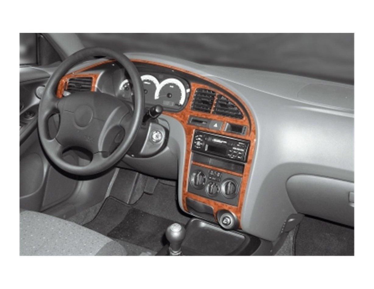 Hyundai Elantra 08.00 - 12.03 Kit Rivestimento Cruscotto all'interno del veicolo Cruscotti personalizzati 8-Decori
