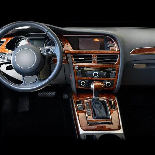 Audi A4 B8 Typ 8K 2009-2015 Mascherine sagomate per rivestimento cruscotti 3-6-Decori Audi A4 B8 Typ 8K 2009-2015 Mascherine sagomate per rivestimento cruscotti 3-6-Decori