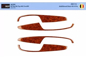 Audi A4 B8 Typ 8K 2009-2015 Mascherine sagomate per rivestimento cruscotti 4-Decori 2