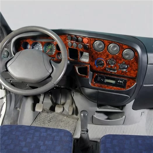 Iveco Daily City 01.99-09.07 Mascherine sagomate per rivestimento cruscotti 8-Decori Iveco Daily City 01.99-09.07 Mascherine sagomate per rivestimento cruscotti 8-Decori