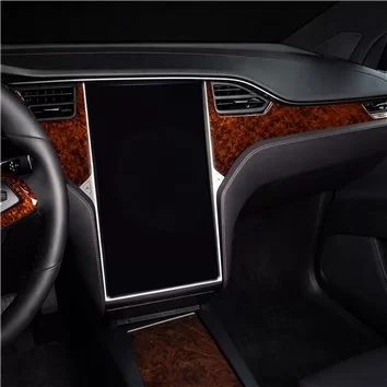 Tesla Model S Model X 2012-2020-Mascherine sagomate per rivestimento cruscotti 7-Decori