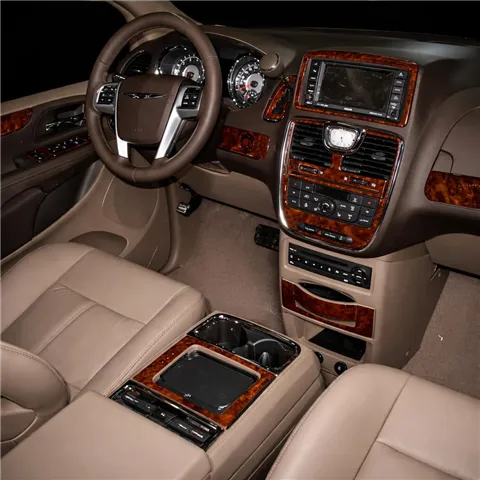 Chrysler Grand Voyager 2011-2016 kit rivestimento cruscotto e interni 3D 18 pezzi 2