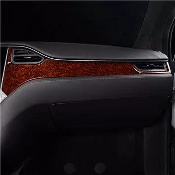 Tesla Model S Model X 2012-2020 Mascherine sagomate per rivestimento cruscotti 23-Decori