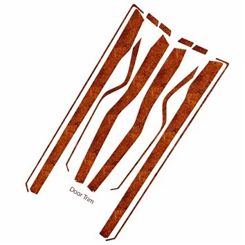 TESLA MODEL X 2016-2018 Mascherine sagomate per rivestimento cruscotti 8-Decori 2