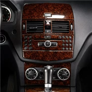 Mercedes C-Class W204 01.06-01.11 Mascherine sagomate per rivestimento cruscotti 11-Decori