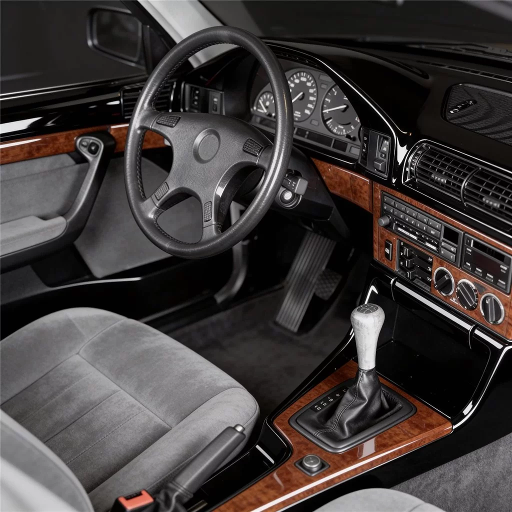 BMW 5 E34 1989-1993 Automatic Gearbox, With Overdrive, 25 Parts Mascherine sagomate per rivestimento cruscotti 