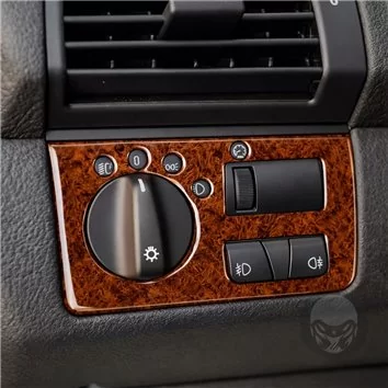 BMW X5 2000-2006 With NAVI system Mascherine sagomate per rivestimento cruscotti 