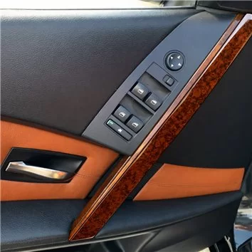 BMW 5-Series E60 2003-2008 Mascherine sagomate per rivestimento cruscotti 17-Decori