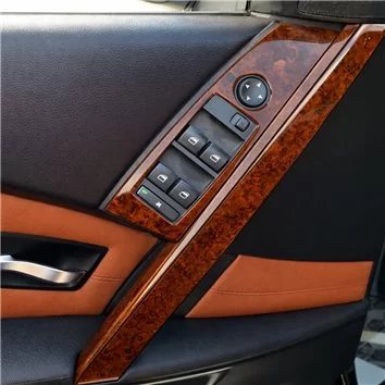 BMW 5-Series E60 2003-2008 Mascherine sagomate per rivestimento cruscotti 17-Decori