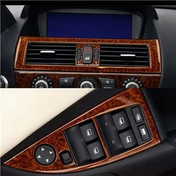 BMW 6-Series E 63 2008-2010 Mascherine sagomate per rivestimento cruscotti 34-Decori