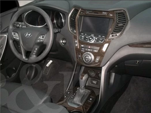 Hyundai Santa Fe 2013-UP Full Set, Without NAVI, Climate-Control With Display, Without 3 row seats Cruscotto BD Rivestimenti int Hyundai Santa Fe 2013-UP Full Set, Without NAVI, Climate-Control With Display, Without 3 row seats Cruscotto BD Rivestimenti int