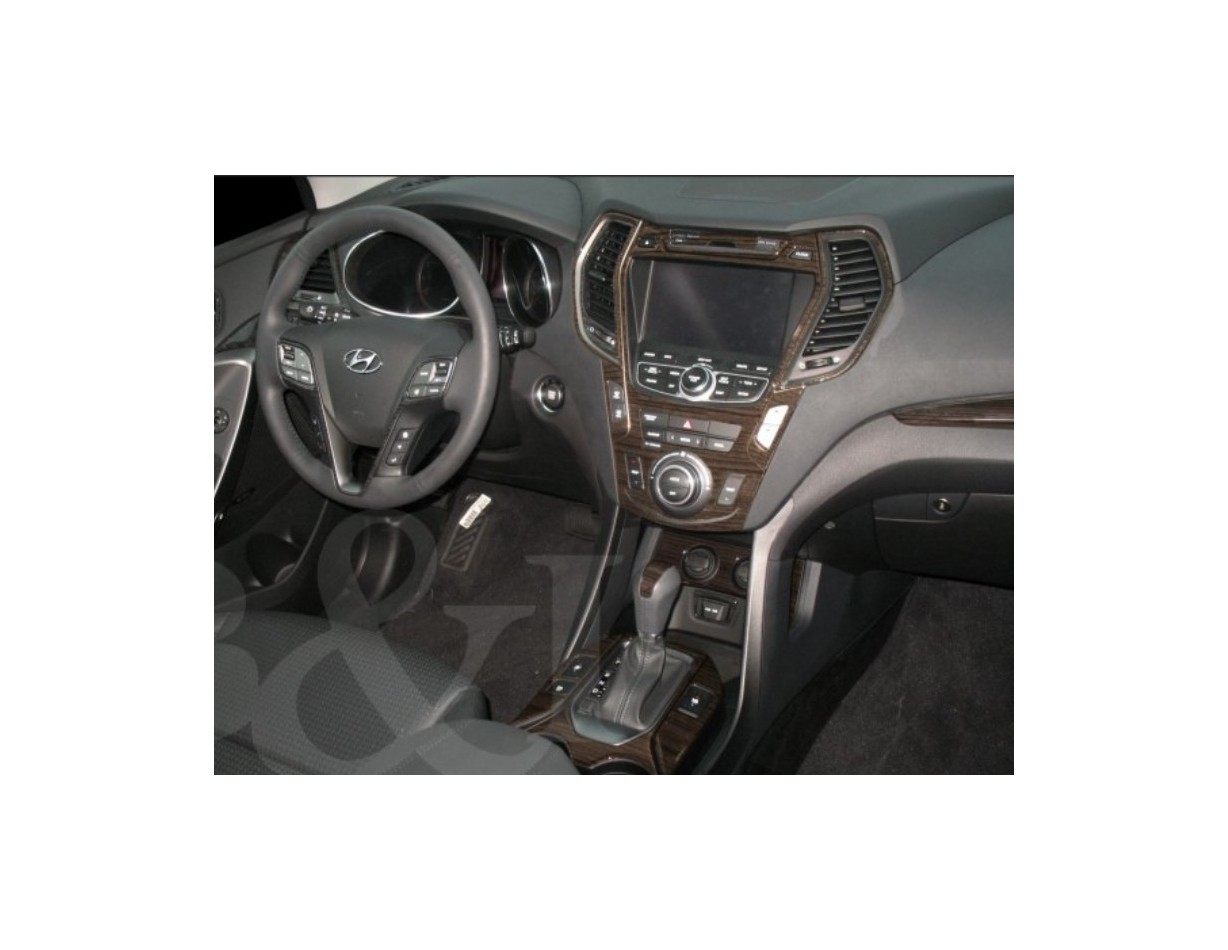 Hyundai Santa Fe 2013-UP Full Set, Without NAVI, Climate-Control With Display, Without 3 row seats Cruscotto BD Rivestimenti int