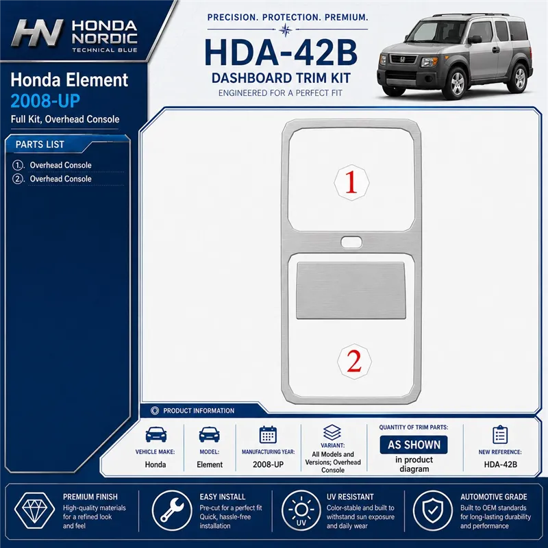 Honda Element 2008-in poi console superiore kit rivestimento cruscotto e interni 3D