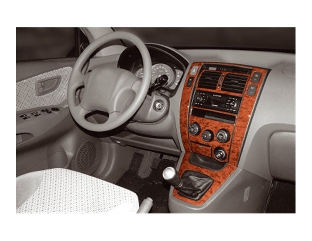 Hyundai Tucson 09.04 - 01.10 Kit Rivestimento Cruscotto all'interno del veicolo Cruscotti personalizzati 9-Decori Hyundai Tucson 09.04 - 01.10 Kit Rivestimento Cruscotto all'interno del veicolo Cruscotti personalizzati 9-Decori