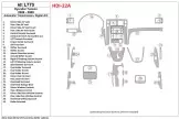 Hyundai Tucson 2006-2009 Automatic Gear Mascherine sagomate per rivestimento cruscotti 