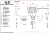 Hyundai Tucson 2006-2009 Automatic Gear, Manual Gearbox AC Control Mascherine sagomate per rivestimento cruscotti 
