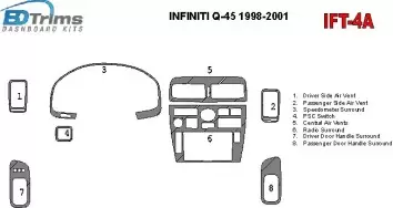 Infiniti Q45 1998-2001 OEM Compliance Cruscotto BD Rivestimenti interni