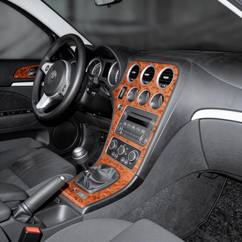 Alfa Romeo 159 2005+ kit cruscotto 3D, 8 pezzi