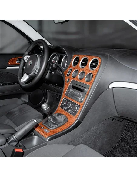 Alfa Romeo 159 2005+ kit cruscotto 3D, 8 pezzi