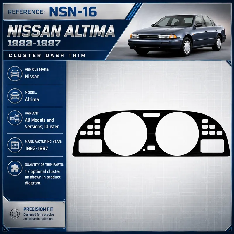 Nissan Altima 1993-1997 Cluster kit rivestimento cruscotto e interni 3D 1 pezzi
