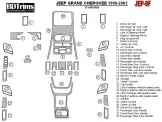 Jeep Grand Cherokee 1999-2002 Full Mascherine sagomate per rivestimento cruscotti 