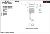 Jeep Wrangler 2007-2010 Full Set, Manual Gear Box Mascherine sagomate per rivestimento cruscotti 