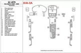Kia Optima 2002-2003 Automatic Gearbox Mascherine sagomate per rivestimento cruscotti 