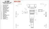 KIA Optima 2009-2010 Basic Set, Manual Gearbox AC Mascherine sagomate per rivestimento cruscotti 