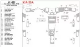 KIA Optima 2009-2010 Full Set, Manual Gearbox AC Mascherine sagomate per rivestimento cruscotti 