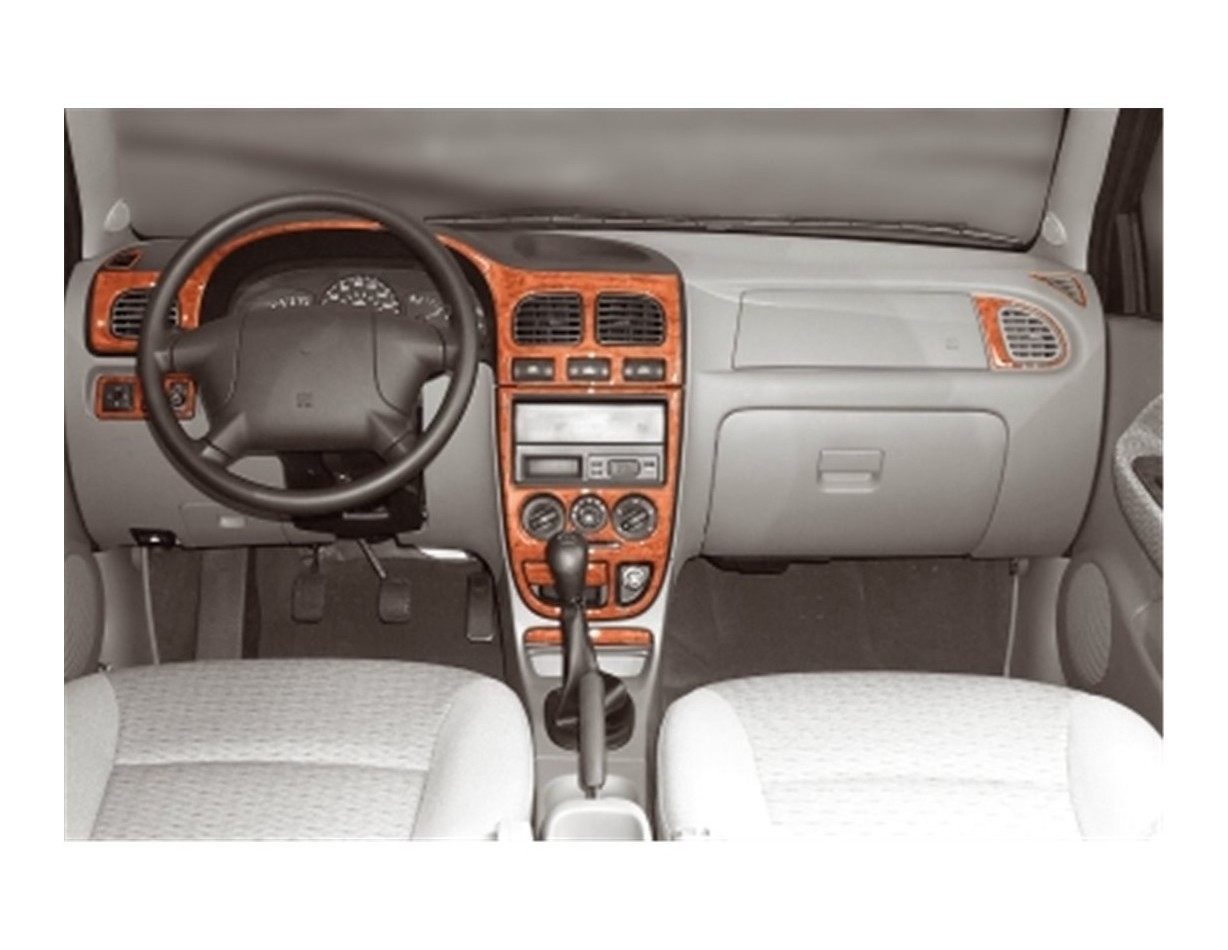 Kia Rio 09.00 - 08.02 Kit Rivestimento Cruscotto all'interno del veicolo Cruscotti personalizzati 9-Decori Kia Rio 09.00 - 08.02 Kit Rivestimento Cruscotto all'interno del veicolo Cruscotti personalizzati 9-Decori