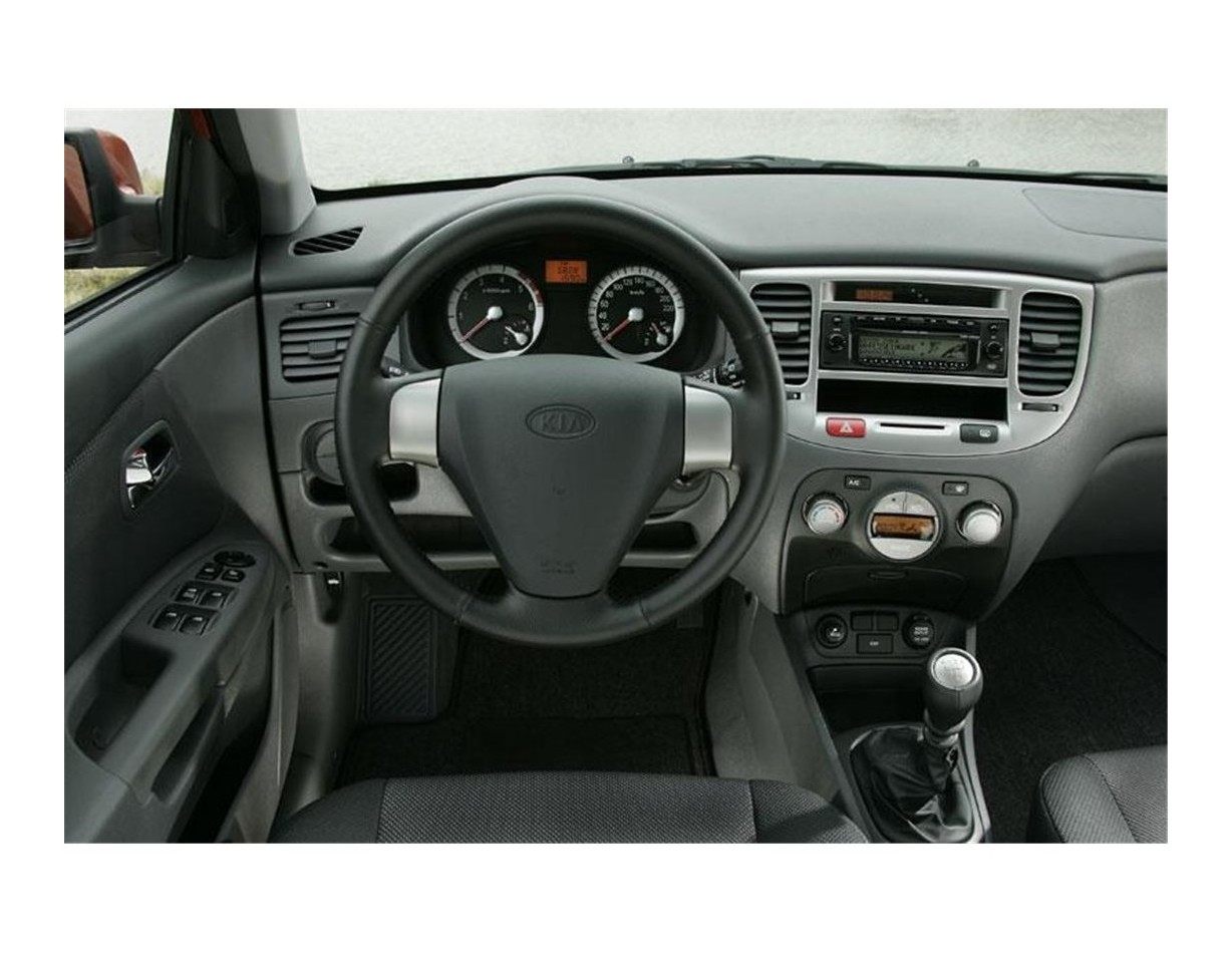 Kia Rio 11.06 - 12.10 Kit Rivestimento Cruscotto all'interno del veicolo Cruscotti personalizzati 5-Decori Kia Rio 11.06 - 12.10 Kit Rivestimento Cruscotto all'interno del veicolo Cruscotti personalizzati 5-Decori