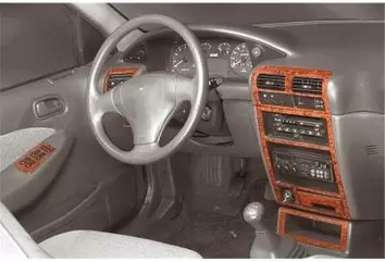 Kia Sephia 09.93 - 05.95 Kit Rivestimento Cruscotto all'interno del veicolo Cruscotti personalizzati 12-Decori