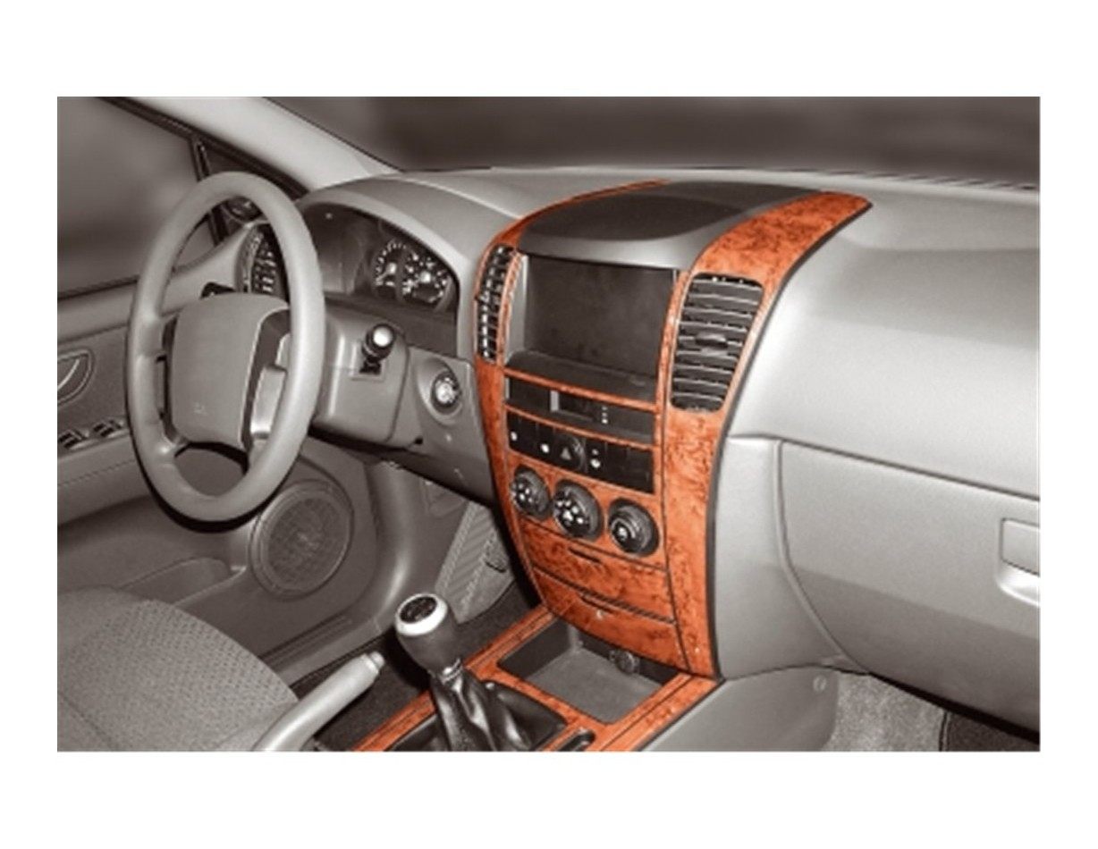 Kia Sorento 09.02 - 06.07 Kit Rivestimento Cruscotto all'interno del veicolo Cruscotti personalizzati 13-Decori