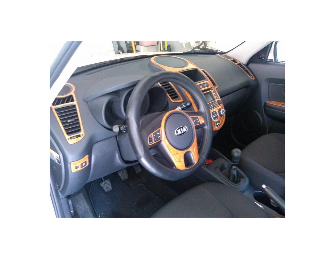 Kia Soul 2010-2011 Kit Rivestimento Cruscotto all'interno del veicolo Cruscotti personalizzati 36-Decori